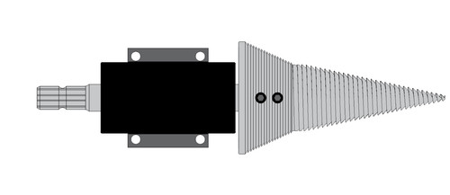 Traktor kegelspalter 170mm - ,